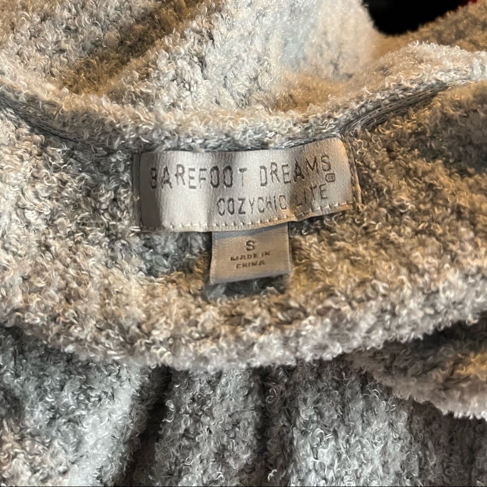 Barefoot Dreams Cozy Chic Lite Coastal Cardigan Size S Small Light Gray Open. - Picture 6 of 6